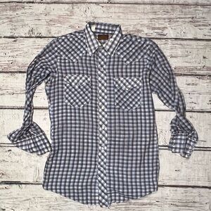 VTG Western Fashion Ranchwear Rockabilly Pearl Snap Button Down Shirt